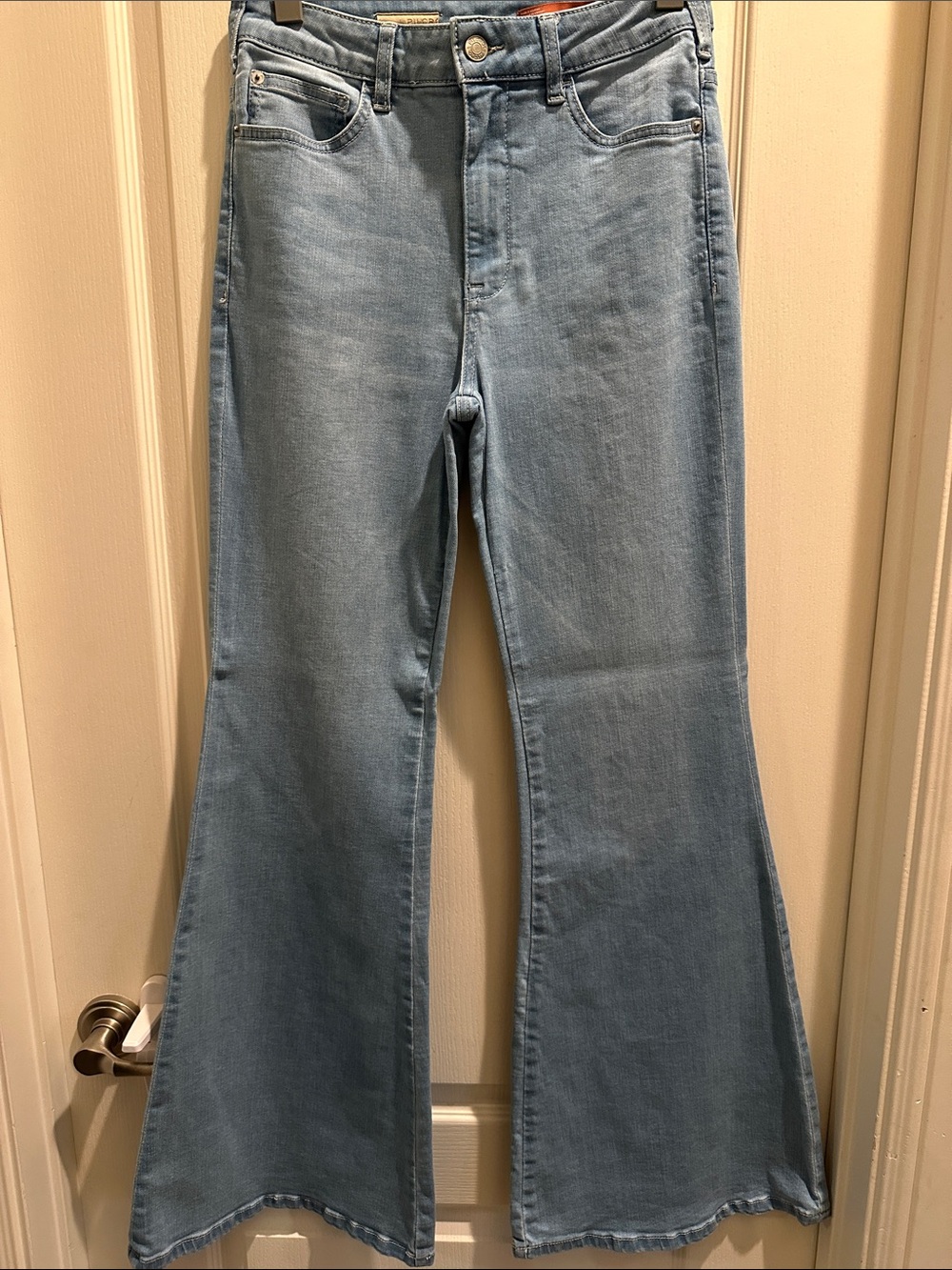 Pilcro Light Blue Flare-Leg Jeans